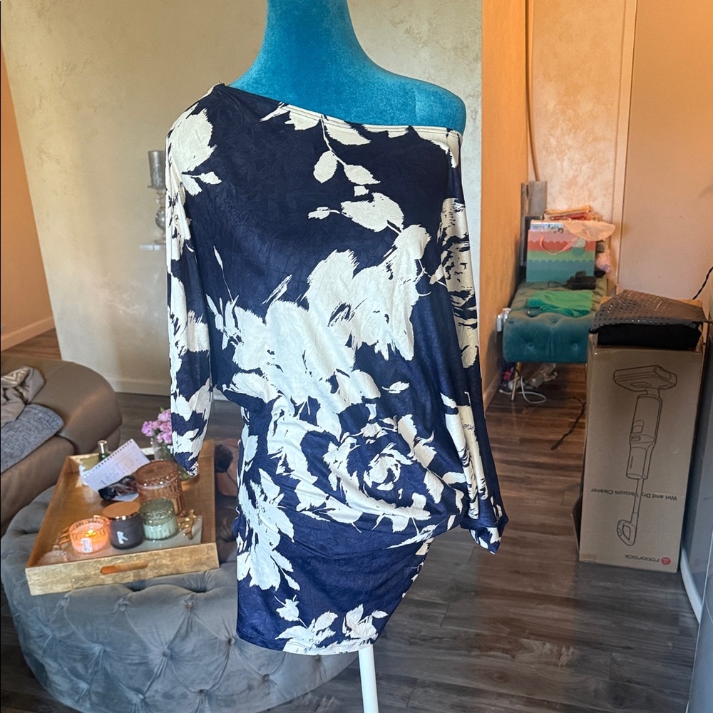 Floral Off-Shoulder Mini Dress